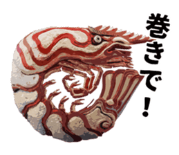 Comedian Jin Katagiri's clay figure. sticker #2595579