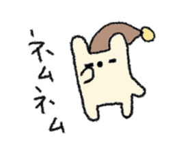 white rabbit1 sticker #2595835