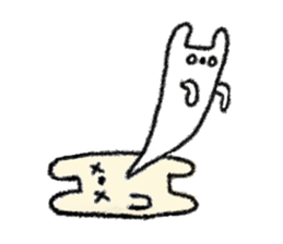 white rabbit1 sticker #2595844