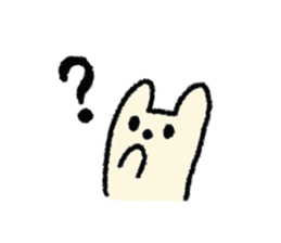 white rabbit1 sticker #2595855