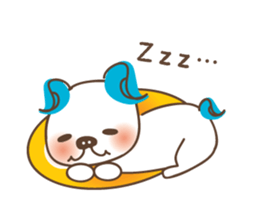 Baby and frenchbulldog puppy sticker #2596468