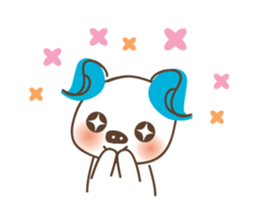 Baby and frenchbulldog puppy sticker #2596469