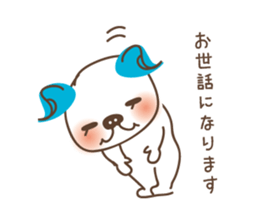 Baby and frenchbulldog puppy sticker #2596472