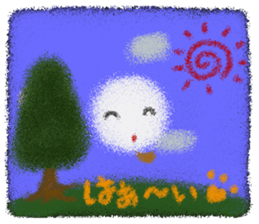 Rei of the cotton wool of the dandelion sticker #2596684