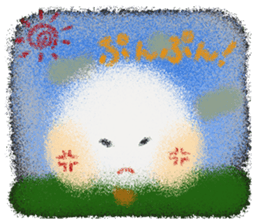 Rei of the cotton wool of the dandelion sticker #2596686