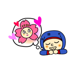 Ninja kun & Sakurako chan by ILoveJapan sticker #2596774