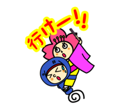 Ninja kun & Sakurako chan by ILoveJapan sticker #2596776
