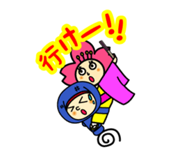 Ninja kun & Sakurako chan by ILoveJapan sticker #2596776