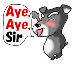 Funky Miniature Schnauzer. ver.English sticker #2597179