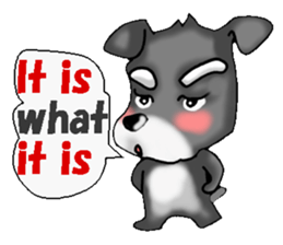Funky Miniature Schnauzer. ver.English sticker #2597182