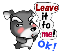 Funky Miniature Schnauzer. ver.English sticker #2597183