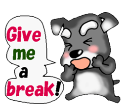Funky Miniature Schnauzer. ver.English sticker #2597184