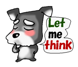 Funky Miniature Schnauzer. ver.English sticker #2597185