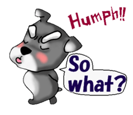 Funky Miniature Schnauzer. ver.English sticker #2597186