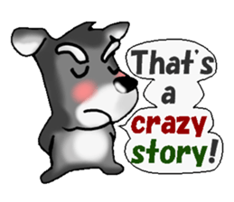 Funky Miniature Schnauzer. ver.English sticker #2597187