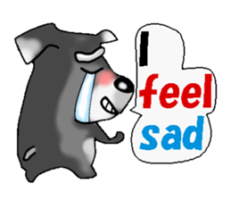 Funky Miniature Schnauzer. ver.English sticker #2597196