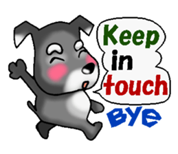 Funky Miniature Schnauzer. ver.English sticker #2597197
