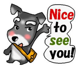 Funky Miniature Schnauzer. ver.English sticker #2597198