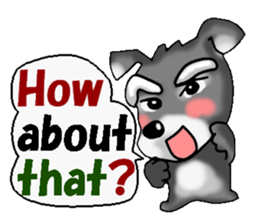 Funky Miniature Schnauzer. ver.English sticker #2597200