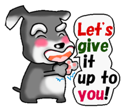Funky Miniature Schnauzer. ver.English sticker #2597201