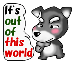 Funky Miniature Schnauzer. ver.English sticker #2597206