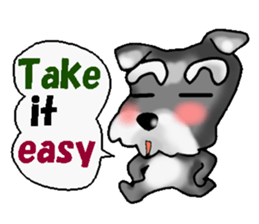 Funky Miniature Schnauzer. ver.English sticker #2597207