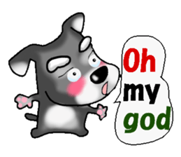 Funky Miniature Schnauzer. ver.English sticker #2597208