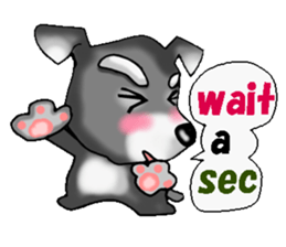 Funky Miniature Schnauzer. ver.English sticker #2597211
