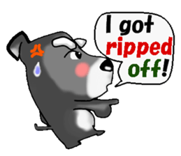 Funky Miniature Schnauzer. ver.English sticker #2597212