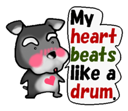 Funky Miniature Schnauzer. ver.English sticker #2597213