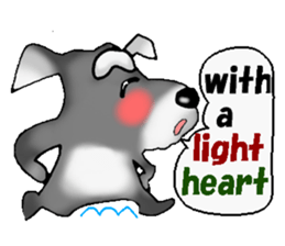 Funky Miniature Schnauzer. ver.English sticker #2597214