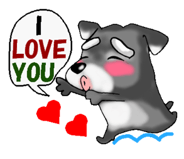 Funky Miniature Schnauzer. ver.English sticker #2597215