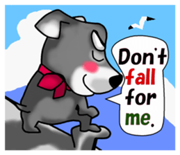 Funky Miniature Schnauzer. ver.English sticker #2597217