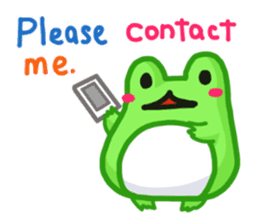 Yan's Frog 2(English version) sticker #2597445