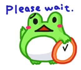 Yan's Frog 2(English version) sticker #2597454