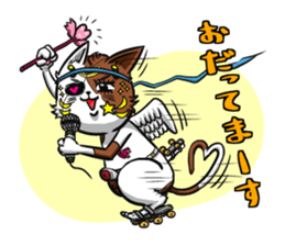 Cat living in Sendai Japan sticker #2597557