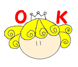 Curl princess sticker #2598139