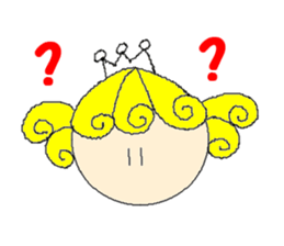 Curl princess sticker #2598141