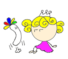 Curl princess sticker #2598153