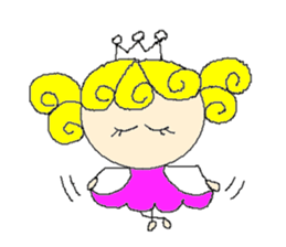 Curl princess sticker #2598158