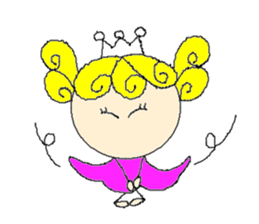 Curl princess sticker #2598174