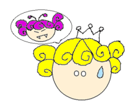 Curl princess sticker #2598175