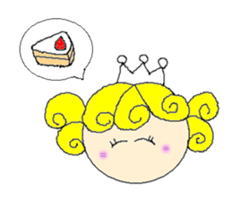 Curl princess sticker #2598177