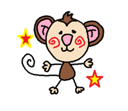 Saruru monkey's sticker part 3 sticker #2599466