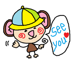 Saruru monkey's sticker part 3 sticker #2599471