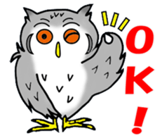 The owl which is some evil-mindedness sticker #2599483