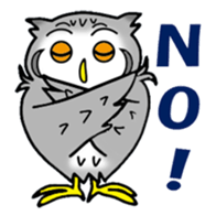 The owl which is some evil-mindedness sticker #2599484