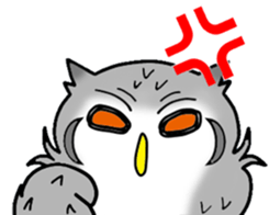 The owl which is some evil-mindedness sticker #2599493