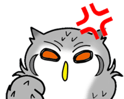 The owl which is some evil-mindedness sticker #2599493