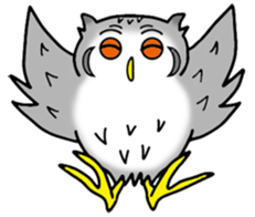 The owl which is some evil-mindedness sticker #2599499